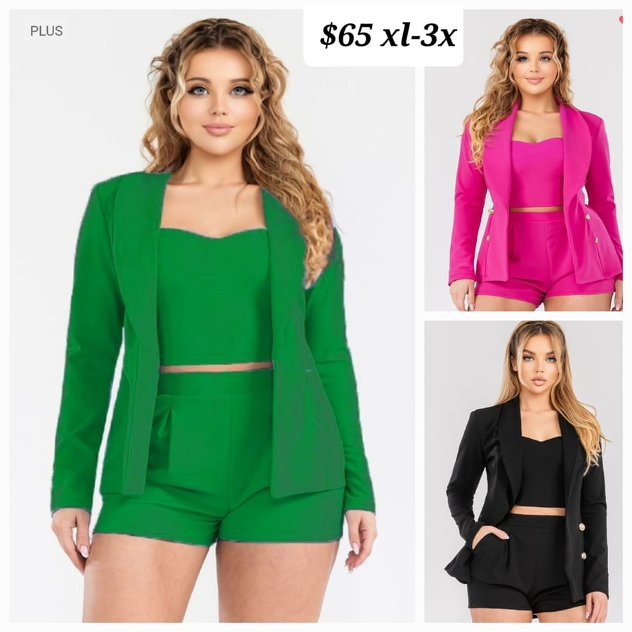 Image of Three of short suit set