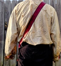 Image 3 of Red Baldric - Silver 2"