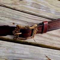 Image 5 of Brown Baldric - Brass 2"