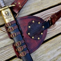 Image 4 of Brown Baldric - Brass 2"
