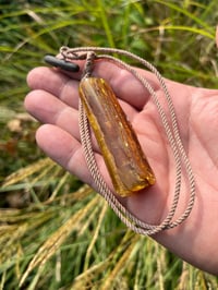 Image 2 of Amber Icicle pendant 