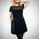 Vera- velvet skater dress, size 38-40