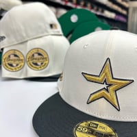 Image 1 of New Era 59Fifty Chrome Blk Gold 
