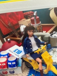 Image 3 of Barbie doll on a Sindy scooter