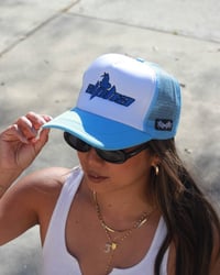 Image 3 of Alpha embroidered logo Trucker hat 