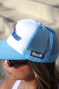 Image 2 of Alpha embroidered logo Trucker hat 