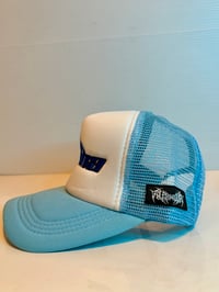 Image 4 of Alpha embroidered logo Trucker hat 