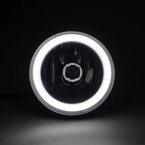 Image of 5-3/4 BLACK HOUSING WHITE SMD DOTTED HALO SET (4) (SELECT FROM DROP DOWN BOX)