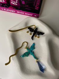 Image 1 of Dragon fantasy bookmarks, Dragon bookmarks, gift for bookworm 