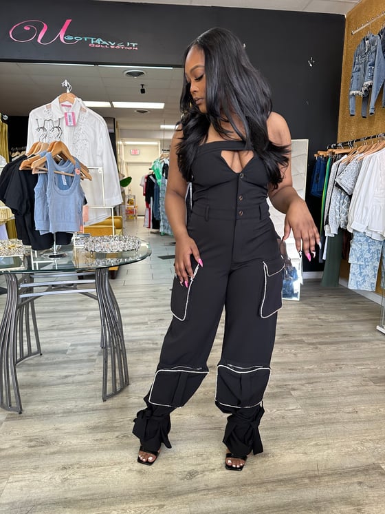 Image of Angela Ankle Tie Jumpsuit