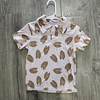 Brown Kalo Keiki Collared Shirt