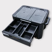 Image 1 of Nesting Double Center Bin Set for TOUGHBUILT STACKTECH XL 3-Drawer Plastic/Metal Tool Box