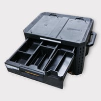 Image 2 of Nesting Double Center Bin Set for TOUGHBUILT STACKTECH XL 3-Drawer Plastic/Metal Tool Box