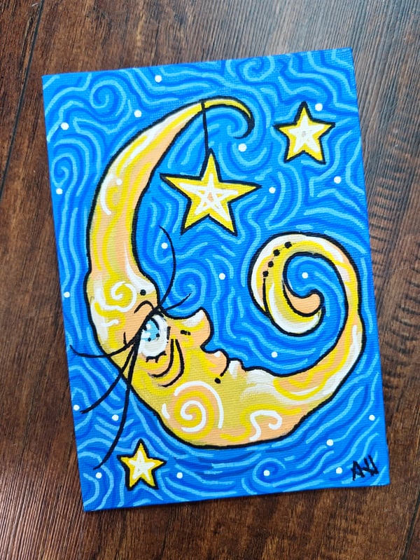 Image of Moon painting 