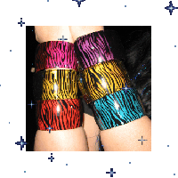 Image 1 of zebra print bangle