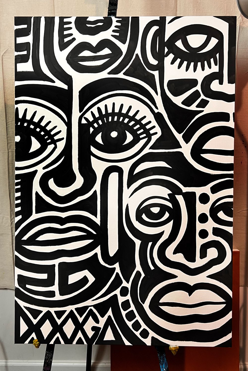 Image of Faces 6 - Canvas Print 