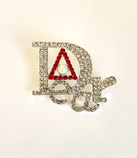Image 2 of Delta Dear Bling Pyramid Brooch 