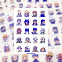 dungeon meshi clear sticker sheet