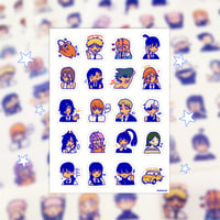 chainsaw man clear sticker sheet