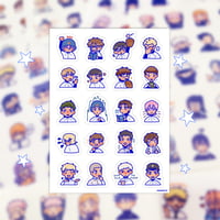 daiya no ace clear sticker sheet