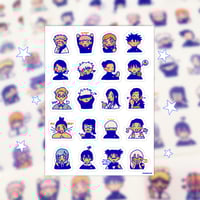 jujutsu kaisen clear sticker sheet