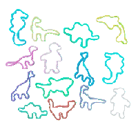 Image 1 of silly bandz!!