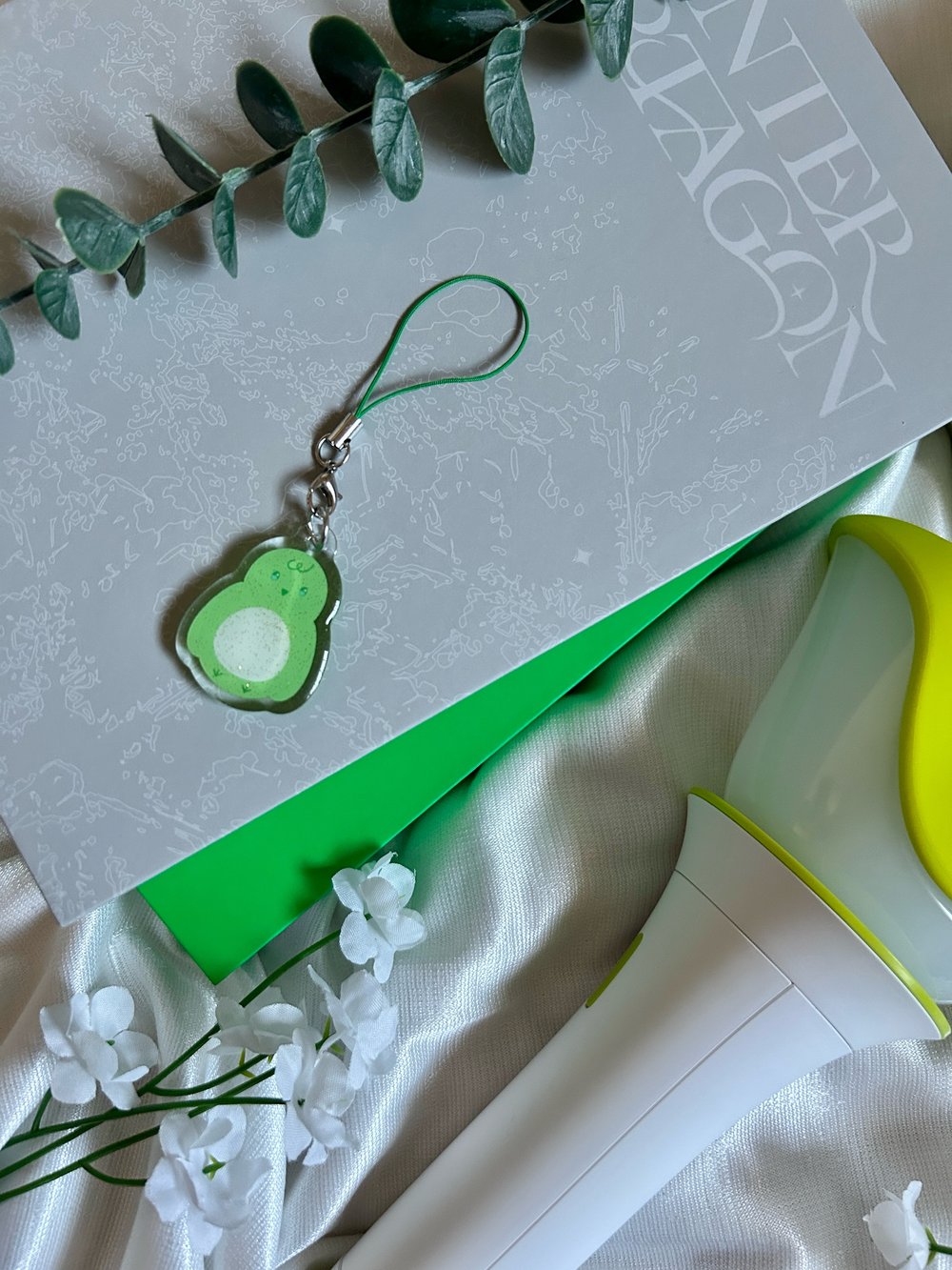 Ahgase Acrylic Charm w/ Phone Strap