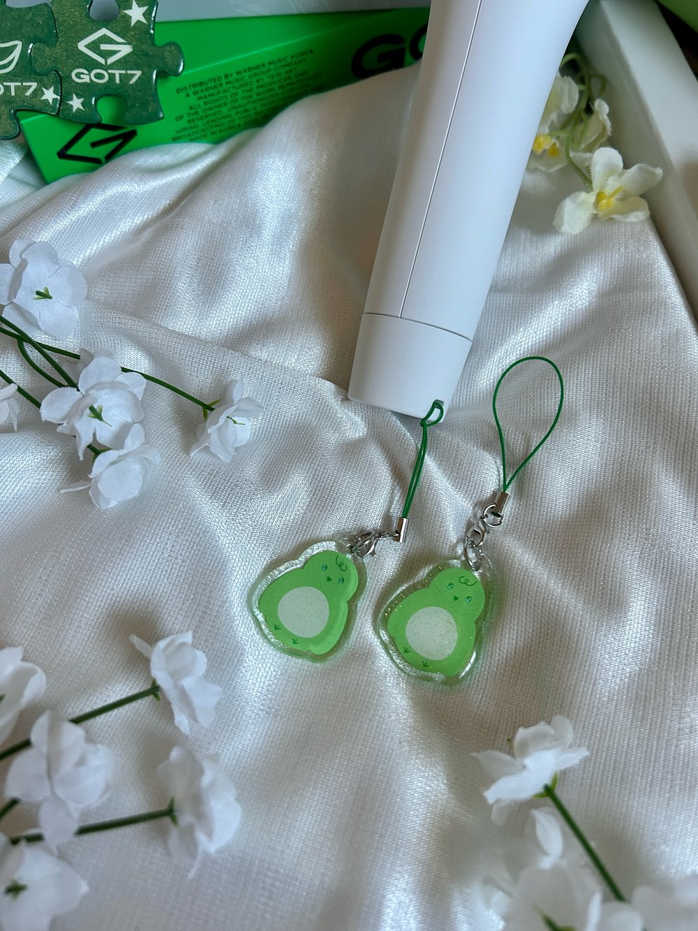 Ahgase Acrylic Charm w/ Phone Strap