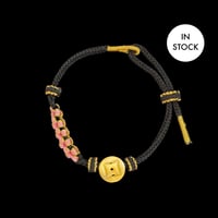 Image 2 of Premium Cherry Blossom Tigers Eye/ Jade Energy Bracelet Black