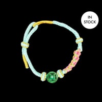 Image 2 of Premium Cherry Blossom Tigers Eye/ Jade Energy Bracelet Blue