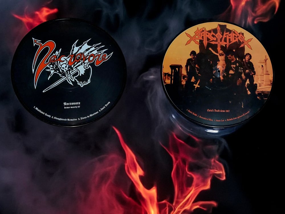 NECROVORE/ SARCOFAGO SPLIT DEMO PICTURE DISC 12"