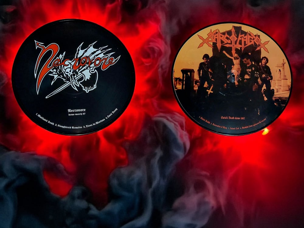 NECROVORE/ SARCOFAGO SPLIT DEMO PICTURE DISC 12"
