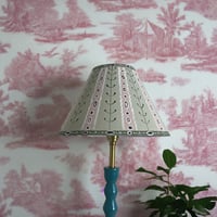 Image 1 of Clara - a hand painted fabric shade, 25cm base width