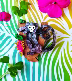 Image of Monkeying around - brooch LIMITED