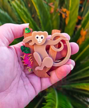 Image of Monkeying around - brooch LIMITED