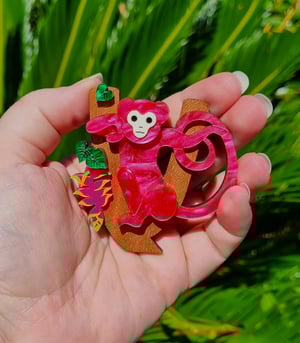Image of Monkeying around - brooch LIMITED
