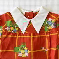 Image 3 of Robe blouse fleurs 6/12 mois stock neuf année 70