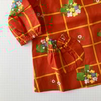 Image 4 of Robe blouse fleurs 6/12 mois stock neuf année 70