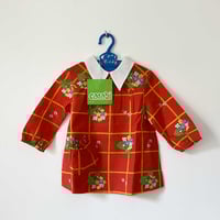 Image 1 of Robe blouse fleurs 6/12 mois stock neuf année 70