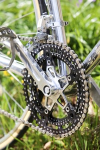 Image 6 of André Sablière's polished aluminum bike, 1975/76