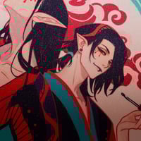 Image 2 of Limited edition: Mononoke PRINT with glitter and and shimmering parts