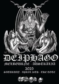 Image 1 of DEIPHAGO - MELBOURNE TOUR SHIRT LIMITED TO 70 
