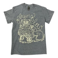 FLYING LOW NAT CAT T-SHIRT CHARCOAL/CREAM