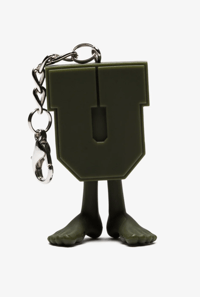 Image 1 of UNDEFEATED X MEDICOM UMAN KEYCHAIN - OLIVE [2024]