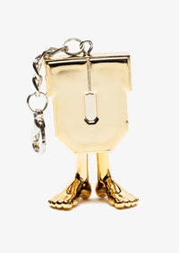 Image 1 of UNDEFEATED X MEDICOM UMAN KEYCHAIN - GOLD [2024]