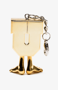 Image 2 of UNDEFEATED X MEDICOM UMAN KEYCHAIN - GOLD [2024]