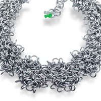 Image 4 of FRACTAL TAPESTRY STARGREY 𒌐 Cybersigilism Choker