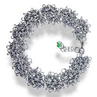 Image 5 of FRACTAL TAPESTRY STARGREY 𒌐 Cybersigilism Choker