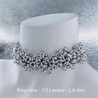 Image 3 of FRACTAL TAPESTRY STARGREY 𒌐 Cybersigilism Choker