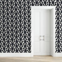 Image 4 of Scalloped Green Waves Wallpaper